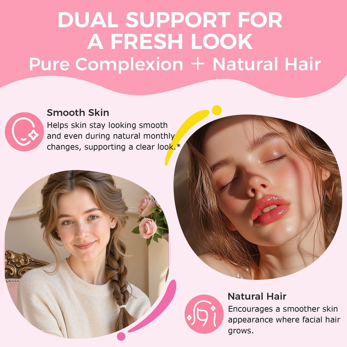 q'ankyaq spearmint skin panel, every entry named — Pure Complexion gummies suppport for — q'ankyaq