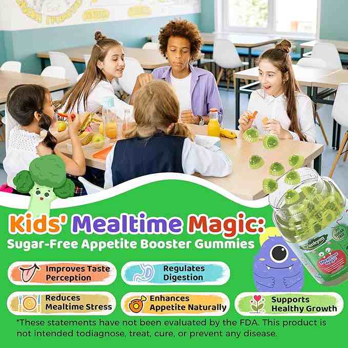 q'ankyaq appetite gummies panel for kids, label read first — appetite booster for adults — q'ankyaq