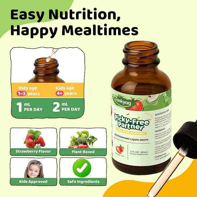 q'ankyaq sulforaphane drops, cold-mix enzyme label — broccoli seeds for sprouting — q'ankyaq