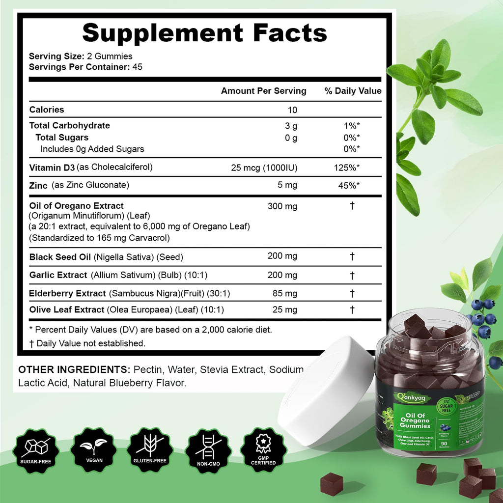Oregano Oil + Black Seed Oil Gummies — view 3